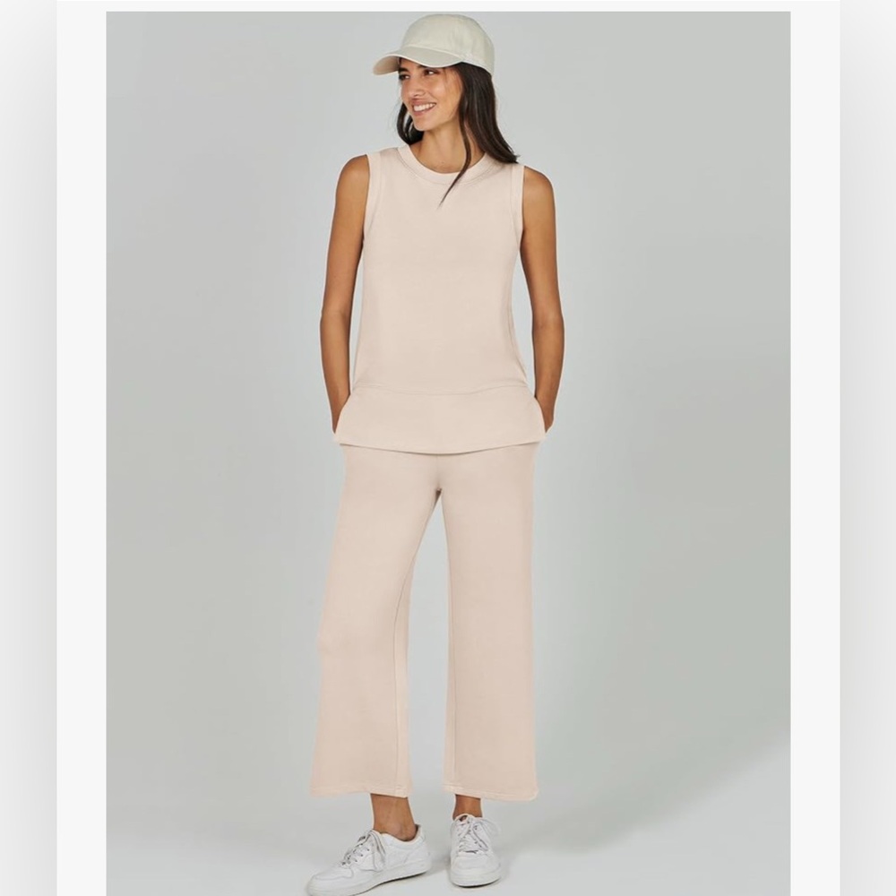 NWT 2PC TRAVEL ‘APRICOT’ BEIGE SET-S - Picture 9 of 17
